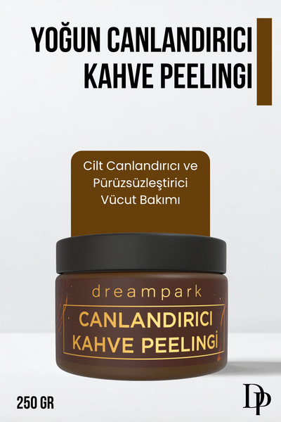 DREAMPARK Nemlendirici, Besleyici, Yoğun Canlandırıcı, Kahve Peelingi 250 gr