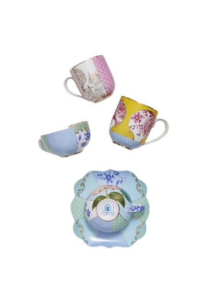 Pip Studio Porcelain mug, Pip Studio, Yellow, 325 ml, Royal Multi collection