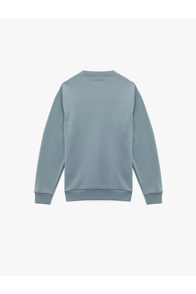 Koton Світшот з довгими рукавами, коміром-стійкою та принтом