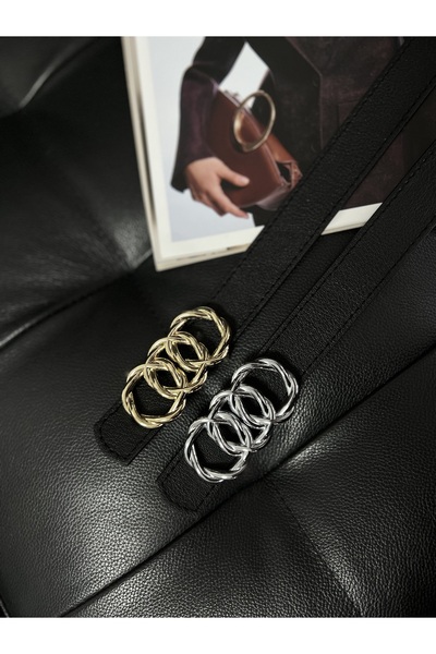 Fiori 2-Piece Combination Ring Buckle Women's Trouser Belt, Coat Belt, Dress Belt, Shirt Belt