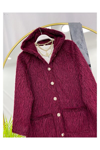 YEDİLALE Buttoned Hooded Fur Jacket