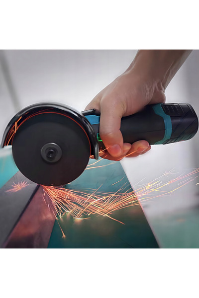 zola Mini angle grinder with 2 batteries, 12V, 19,500 RPM, 1200 mAh, M5, 76 mm disc, 10 mm shaft