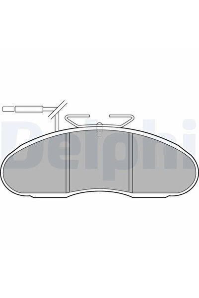 DELPHİ Set Placute Frana,Frana Disc Lp1105 Nissan Trade Caroserie/Trade Plato...