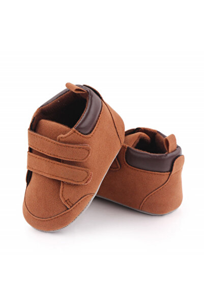 BebeNou Gheteci pentru bebeluși din piele întoarsă maro MDD2632-p29(sa40)