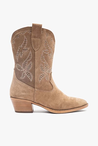 Louis Cardy Aria Yağ Yeşili Süet Deri Kadın Bot