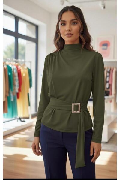 CyRo Γυναικεία μπλούζα με κορδόνια με αγκράφα