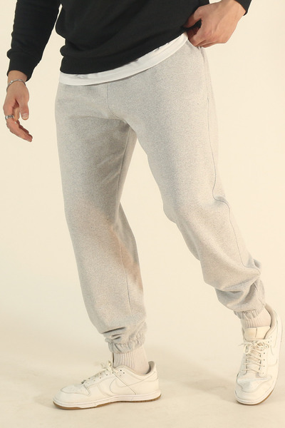 INFLUYENTE Men's Winter Fleece-Lined Comfortable Fit Jogger Sweatpants with Elasticated Cuffs
