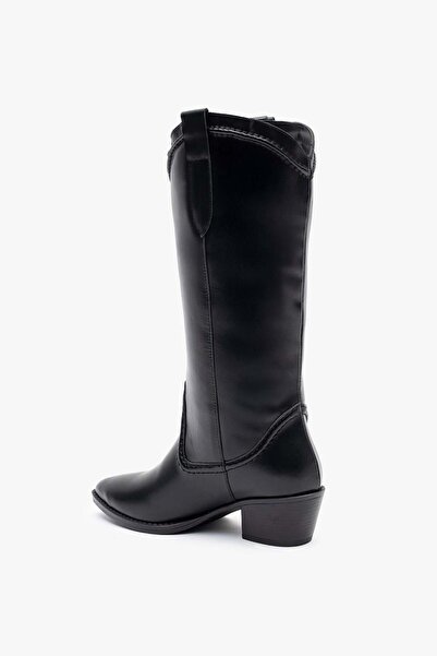 Louis Cardy Pamira Black Leather Women's Boots