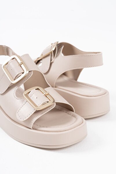 TRENDELLA Shery Beige Skin Sandals