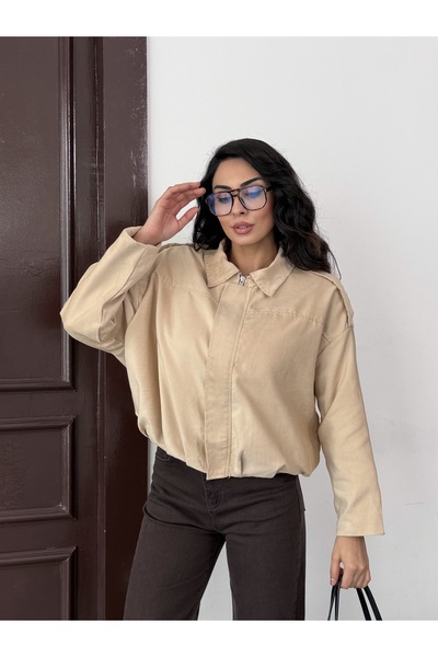 Azda Μπουφάν με φερμουάρ και γιακά