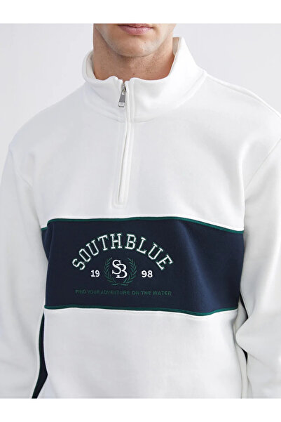 LC Waikiki Ανδρικό φούτερ με όρθιο γιακά με στάμπα