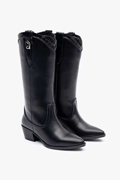 Louis Cardy Pamira Black Leather Women's Boots
