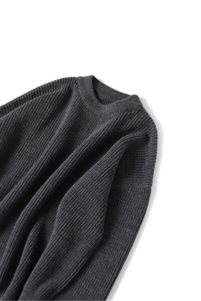 no7man Velric Anthracite Double Loose Sweater