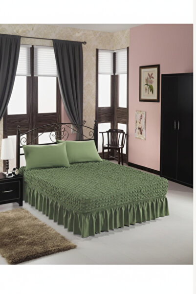 kutlale Bürümcük Fabric Elastic Fitted Sheet with Skirt, Flexible, Bed Cover ...