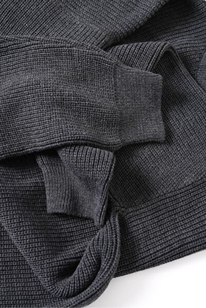 no7man Velric Anthracite Double Loose Sweater