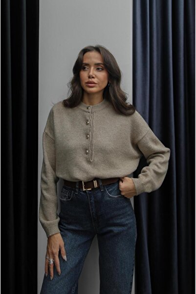 Havoş Mink Buttoned Sweater