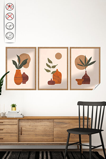 Akıllı Kağıt Statik Tutunma Özellikli Tablo - Poster Modern (Model- 6)