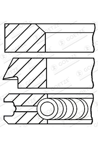 GOETZE ENGINE Set Segmenti Piston Toyota Tank / Roomy (m9_) 2016-2021 Benzina