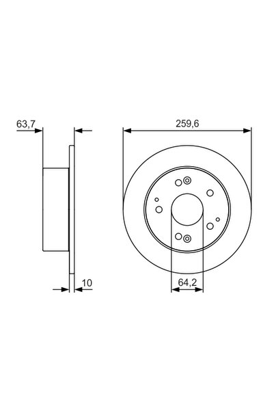 Bosch Disc Frana Honda Accord 6