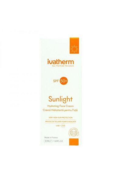 IVATHERM Moisturizing face cream with sun protection SPF 50+ Sunlight, Ivatherm, Cream, 50 ml
