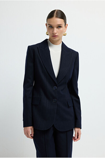 adL Çizgili Blazer Ceket