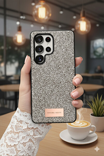 Rivor Samsung Galaxy S25 Ultra Uyumlu Kılıf Kamera Çıkıntı Taşlı Boncuk İşlem...