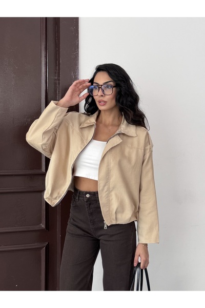 Azda Μπουφάν με φερμουάρ και γιακά