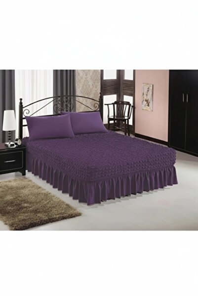 kutlale Bürümcük Fabric Elastic Fitted Sheet with Skirt, Flexible, Bed Cover ...