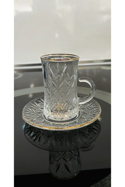 AL OSTORAH Crystal tea and coffee cup set