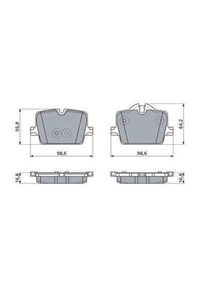 Bosch Set Placute Frana,Frana Disc 0986460056 Bmw 2 Cupe/3/3 Touring