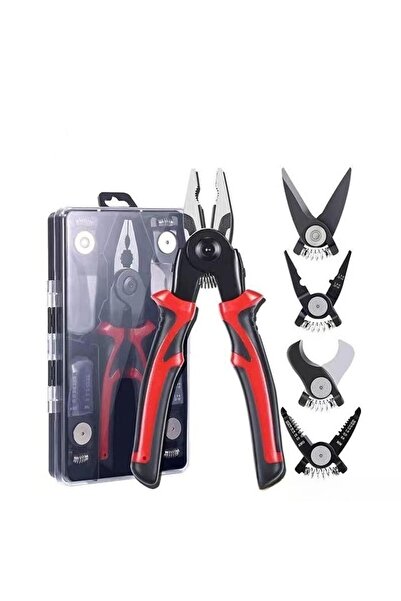 Generic 5 in 1 Multifunctional Wire Stripper Kit Crimper Cutter & Linesman Pliers Pro Electrician Tool