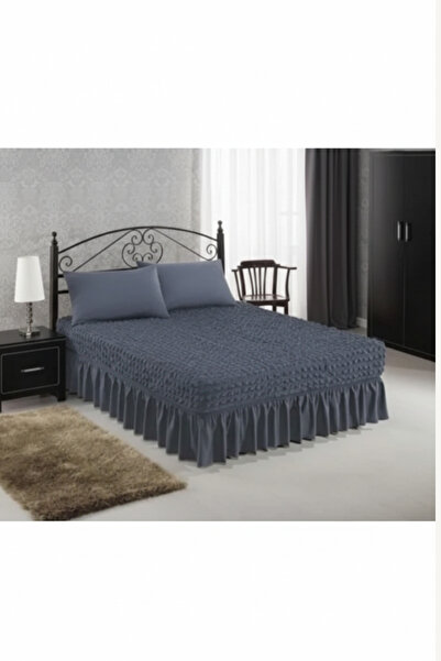 kutlale Bürümcük Fabric Elastic Fitted Sheet with Skirt, Flexible, Bed Cover ...