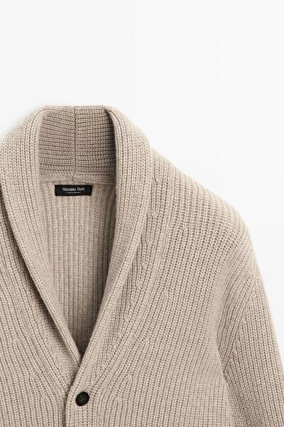 Massimo Dutti Yakalı triko hırka