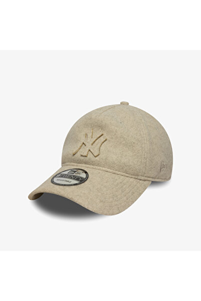 NEW ERA New York Yankees MLB Melton Luxe A-Frame Kadın Krem Şapka
