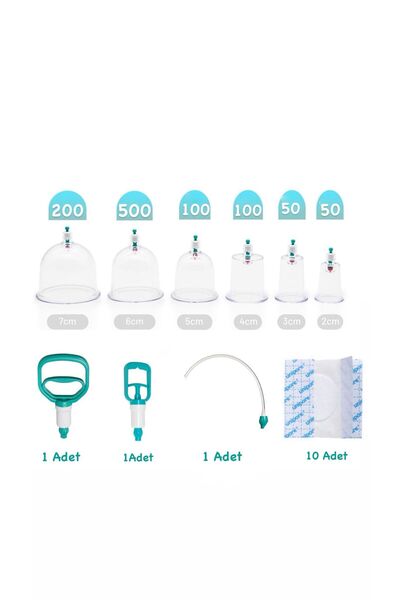 Mirac Hacamat Malzemeleri 1000’li Hacamat Kupa Seti