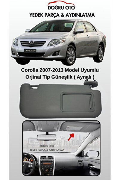 DOĞRU TİCARET AUTO PARTS واقي شمس أيمن أصلي لسيارة تويوتا كورولا، نوع كهربائي...