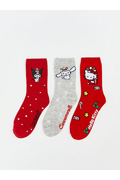 LC Waikiki Șosete pentru fete cu model Hello Kitty Vizyon New Season, pachet ...