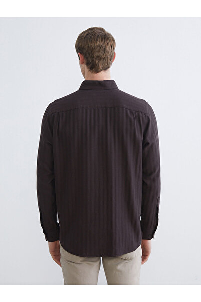 LC Waikiki Ανδρικό πουκάμισο με μακρυμάνικο μοντέρνο σχέδιο Vision New Season Regular Fit