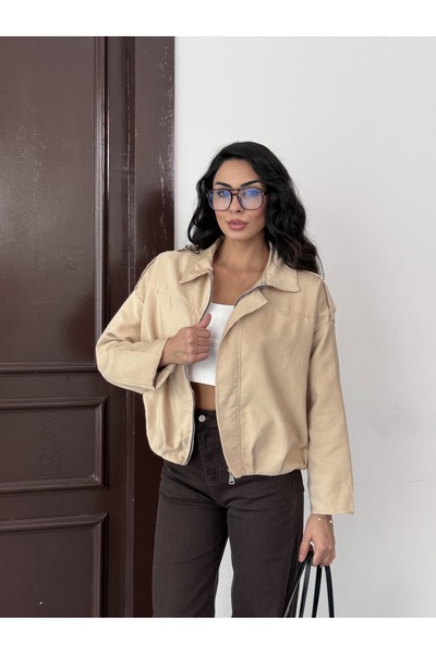 Azda Μπουφάν με φερμουάρ και γιακά