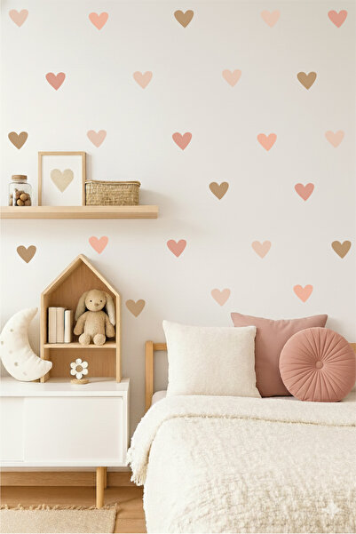 Ayza Tasarım Набір наклейок на стіну для дитячої кімнати Boho Kalpler - 120 ш...