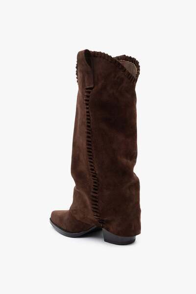 Louis Cardy Clara Brown Suede Leather Women's Boots