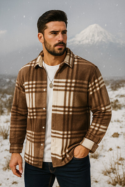 YNGMENCLASS Полар с памучна текстура и хоризонтални ивици