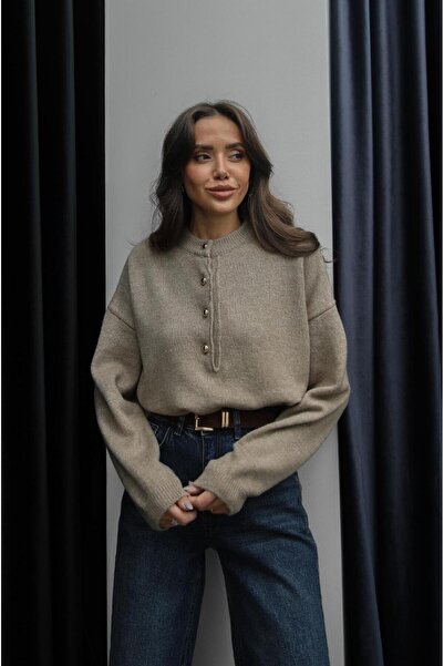 Havoş Mink Buttoned Sweater