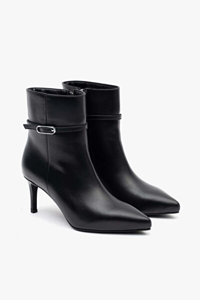 Louis Cardy Island Black Leather Women's Heeled Boots