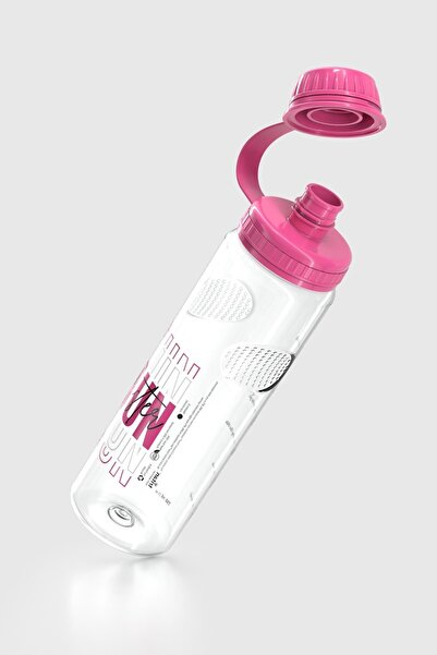 Renga Aegean Script Patterned 750 ml Tritan Flask 912067 Fuchsia