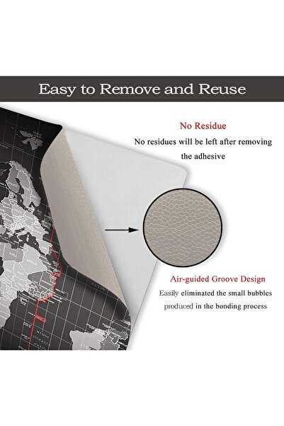 Today Idea Laptop Sticker Cool World Map