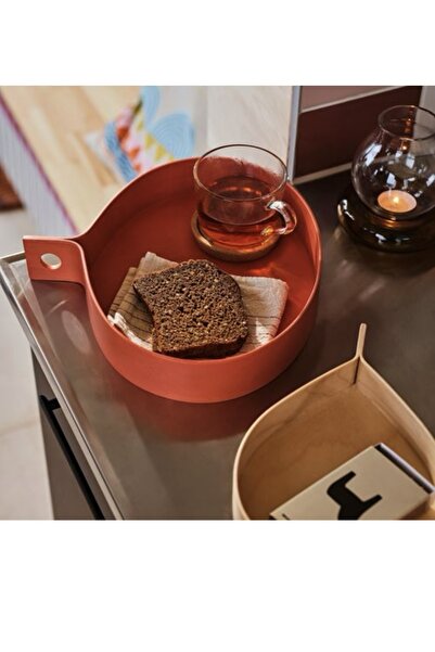 IKEA Ommjange Tray Orange- Birch Veneer 2 Pieces