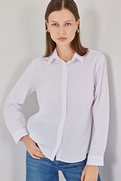 Hiccup Cămașă confortabilă BDART croială din poplin cu nasturi