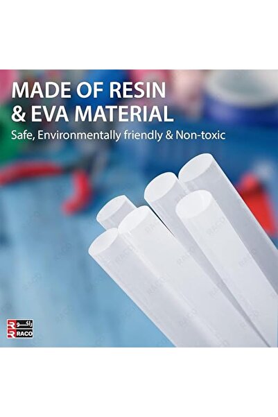 Raco Glue Sticks - Transparent Hot Glue Gun Sticks (12mm x 300mm, 25 pack)