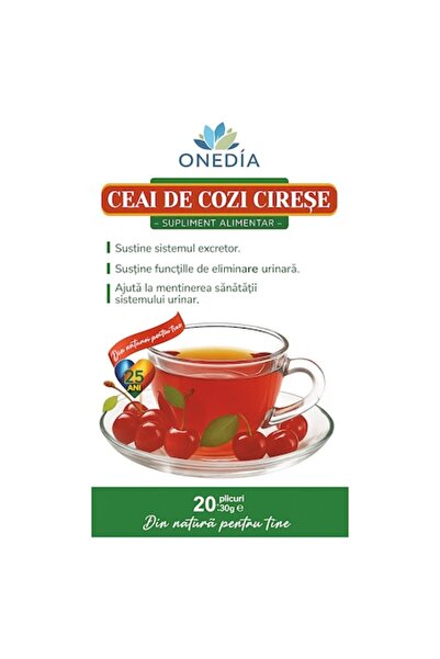 Onedia Ceai de tulpini de cireșe, 20 de pliculețe – Infuzie pentru sănătatea tractului urinar